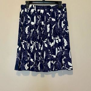 Banana Republic floral knee length pleated skirt